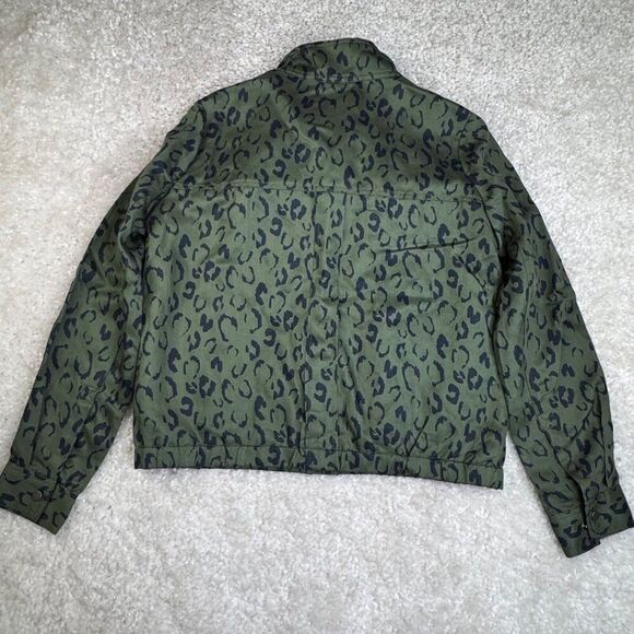 Boden Hardwicke Jacket Leopard Green Linen Blend 6 - Picture 4 of 11